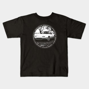 Mazda Miata MX-5 NA Black 'N White 4 (BLACK VERSION) Kids T-Shirt